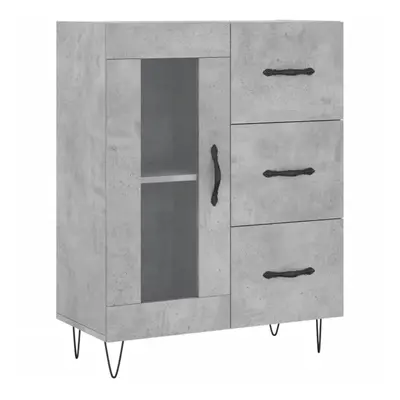 (concrete grey) vidaXL Sideboard Storage Cabinet Side Cabinet Cupboard White Engineered Wood