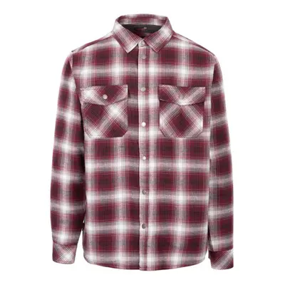 (M, Merlot) Trespass Mens Hallawood Checked Shirt