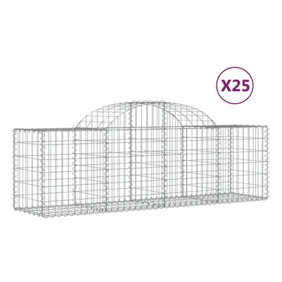 (200 x x 60/80 cm/ pcs) vidaXL Arched Gabion Basket Stone Basket Gabion Retaining Wall Galvanise