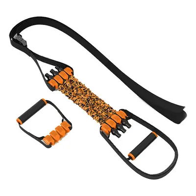 (Orange) 2-in-1 Multi-function Pull Up Assist Band Elastic Resistance Bands Strength Puller For 