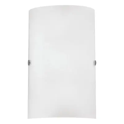 Wall Light Colour Satin Nickel Shade White Satinized Glass Bulb E14 1x60W