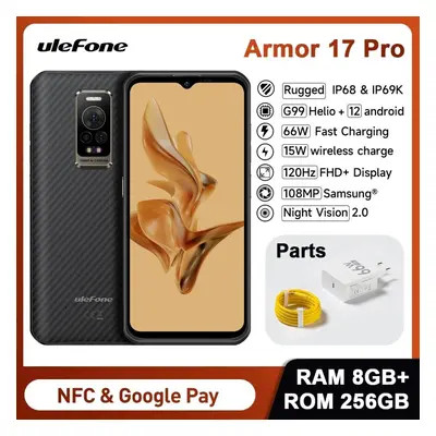 Ulefone Armor PRO 8+256GB Rugged Android Phone Global Night Vision NFC 108MP