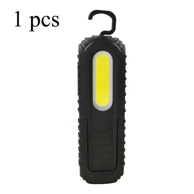 (1 pcs) 2-in-1 Rechargeable Led Work Light Portable Built-in Battery Flashlight Magnetic COB Wor