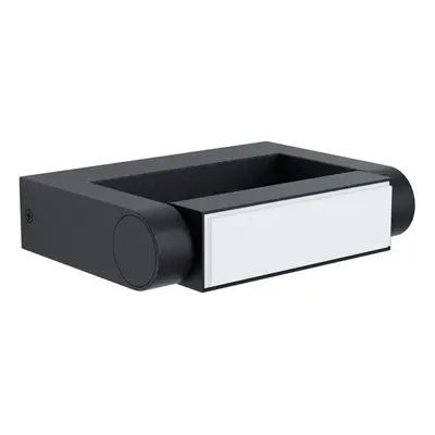 IP44 Outdoor Wall Light Black Cast Aluminium 4.8W Built in LED Porch Lamp