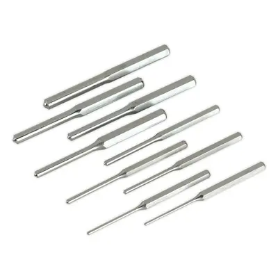 9 Pc Parallel Roll Pin Punch Set - Hardened & Tempered Steel Punches - Imperial