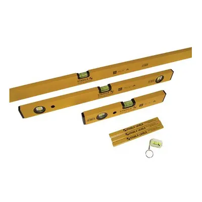 Stabila STB70-2-COMBI Spirit Level Combination Set Containing 30cm 60cm 180cm Pocket Level and P