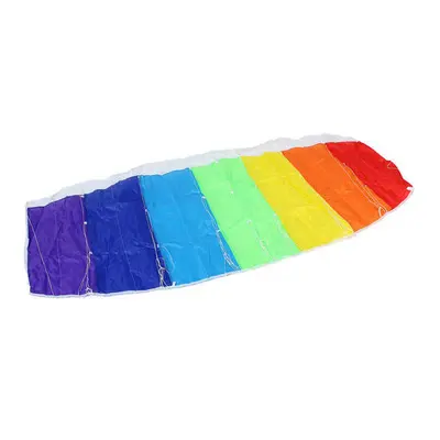 Rainbow Pattern 2m Frameless Flying Kite Dual Lines Control