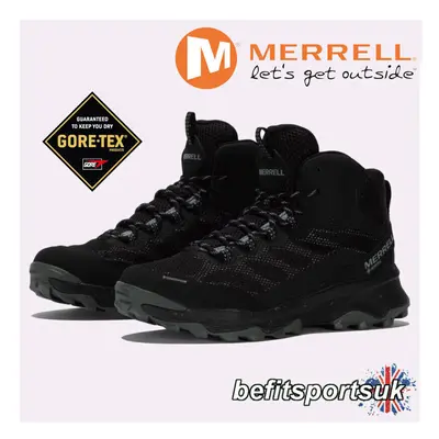 (Merrell Speed Strike Mid GTX, Black, Men's UK 7) Men's Waterproof Gore-Tex Tracking & Trail Boo