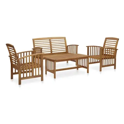 vidaXL Solid Acacia Wood Garden Lounge Set Piece Patio Outdoor Furniture Set