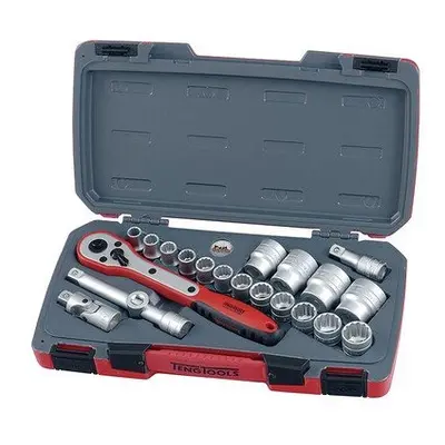 Teng T1221 T1221 Socket Set of Metric 1/2in Drive