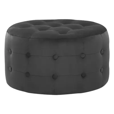 Pouffe TAMPA Black Velvet