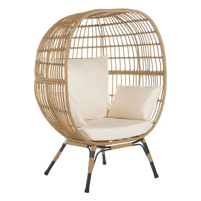 Garden Chair VEROLI PE Rattan Beige