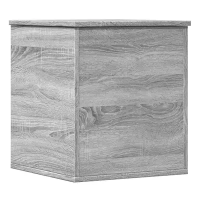 vidaXL Storage Box Blanket Box Storage Chest Box Grey Sonoma Engineered Wood