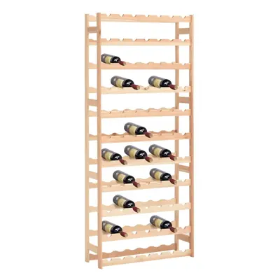 vidaXL Wine Rack for Bottles Pinewood Bottle Storage Holder Cabinet