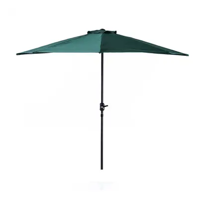 Outsunny 2.7m Green Garden Furniture Parasol With Aluminium Frame