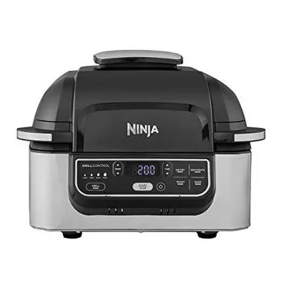 Ninja Foodi Health Grill and Air Fryer [AG301UK] 5.7 Litres, Brushed Steel and Black