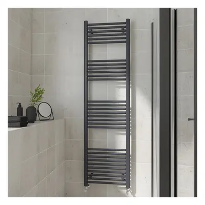 (Straight, 1800x500mm) Warmehaus Heated Towel Rail Anthracite Bathroom Ladder Style Radiator Gre