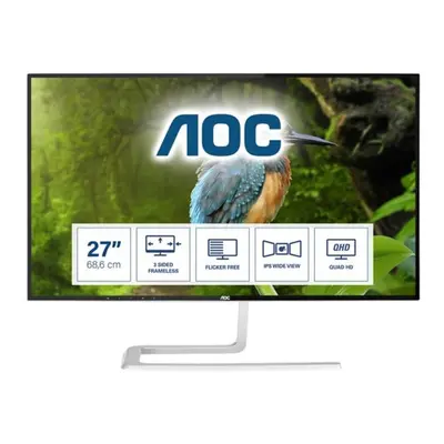 AOC Inch QHD Widescreen IPS LED Black/Silver Monitor Q2781PQ