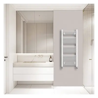 (1150x500mm) Warmehaus Straight Heated Towel Rail Central Heating for Bathroom Kitchen Radiator 