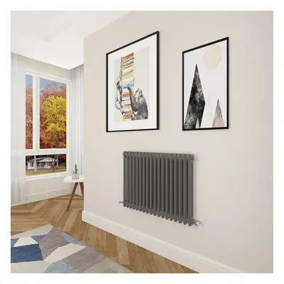 (600x830mm Column) Designer cast iron radiator anthracite all sizes