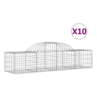 (200 x x 40/60 cm/ pcs) vidaXL Arched Gabion Basket Stone Basket Gabion Retaining Wall Galvanise