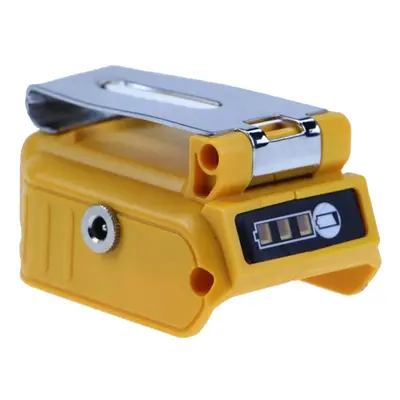 60W 5A Converter Adapter USB Charger for Dewalt 20V 18V Lithium Battery 12V DC Output Interface 