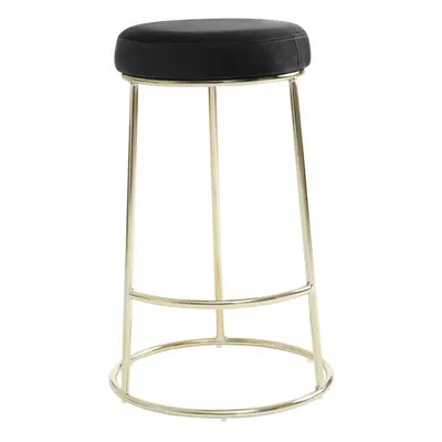 Premier Housewares Manhattan Black Velvet Bar Stool