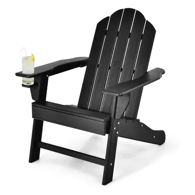 Adirondack Chair with Cup Holder Weather Resistant Adirondack Chair