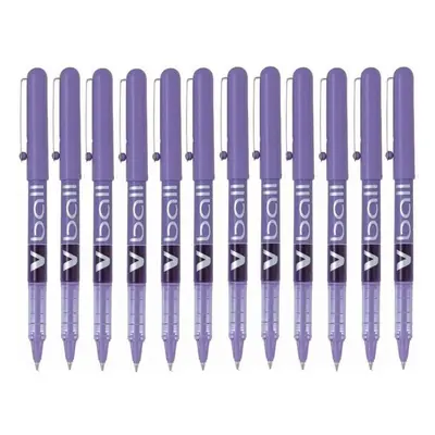 Pilot Vball Liquid Ink Rollerball 0.5 mm tip (Box of 12) - Violet