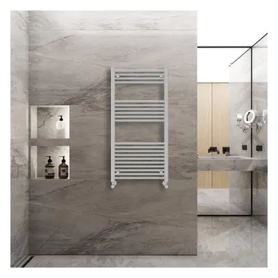 (1200x600mm) Warmehaus Straight Heated Towel Rail Central Heating for Bathroom Kitchen Radiator 