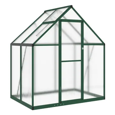 (green, x x cm) vidaXL Greenhouse with Base Frame Garden Walk in Plant Grow House Aluminium