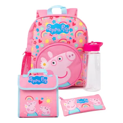 Peppa Pig Piece Backpack Set (Girls Pink)