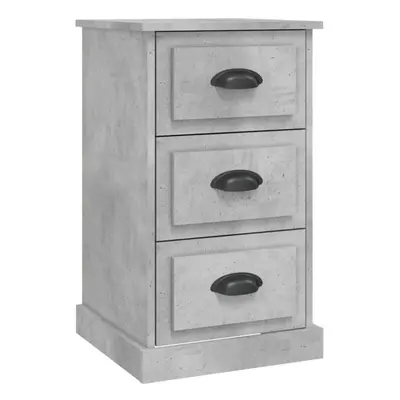 (concrete grey) vidaXL Bedside Cabinet Side Table Nightstand Side Cabinet Engineered Wood