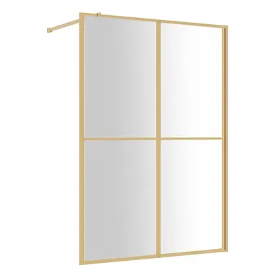 (gold, x cm) vidaXL Walk-in Shower Wall with ESG Glass Bathroom Screen Shower Partition