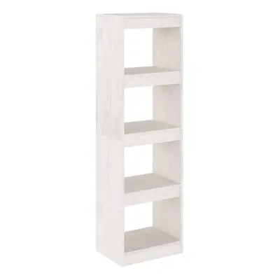 (white, x x 135.5 cm) vidaXL Book Cabinet/Room Divider Storage Book Rack Bookshelf Solid Wood Pi