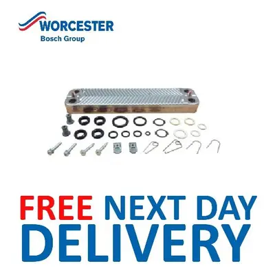 Worcester Bosch Greenstar DHW Plate Heat Exchanger Genuine NEW