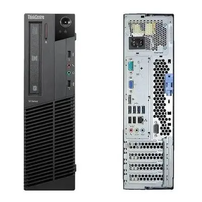 FCS LENOVO SFF PC Quad Core i5-3470 3.20GHz 8GB 256GB SSD DVD WiFi Windows Professional Desktop 