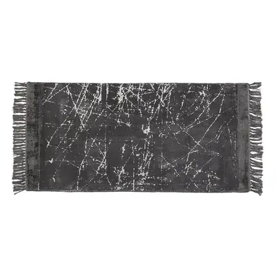 Viscose Area Rug x cm Dark Grey HANLI