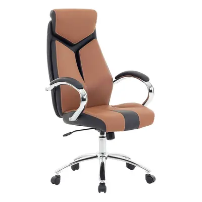 Swivel Office Chair Brown FORMULA