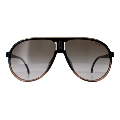 Carrera Sunglasses Champion 65/N DCC/HA Black Brown Shade Brown Gradient