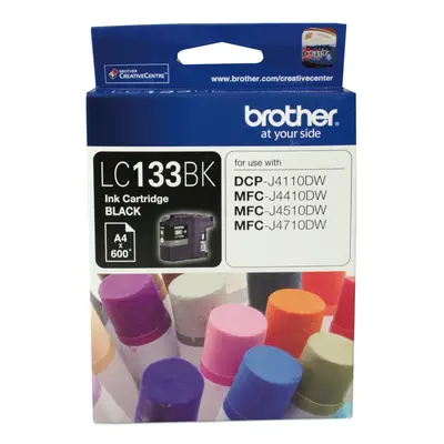 Genuine Brother Lc133 Black Ink J4110Dw J4410Dw J4510Dw J4710Dw Lc133Bk