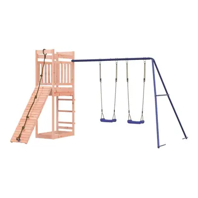 (solid douglas wood) vidaXL Outdoor Playset Garden Playhouse Play Tower Set Impregnated Wood Pin