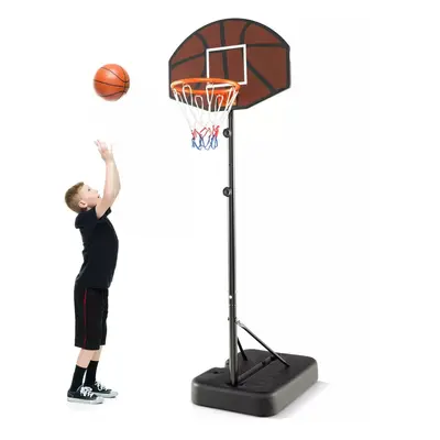 Height Adjustable Basketball Hoop Kids Portable Basketball Goal System