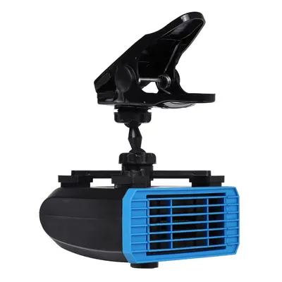 (Blue, 12V) 12V/24V Car Portable Electric Heater Heating Cooling Fan Windscreen Defroster Demist