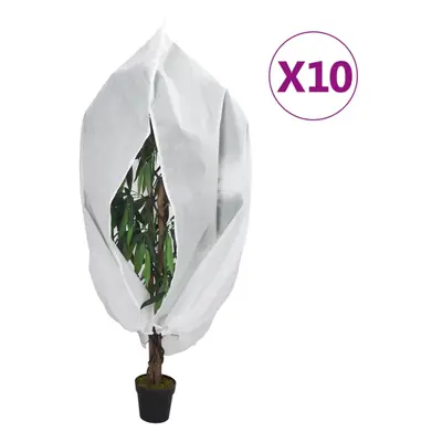 (white, 2.36 x m/ pcs) vidaXL Plant Fleece Covers with Zip Outdoor Garden Frost Protection g/mÂ²