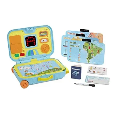 little tikes 657641C Play Learning Activity Suitcase-Interactive and Educational Toy-Includes Ma