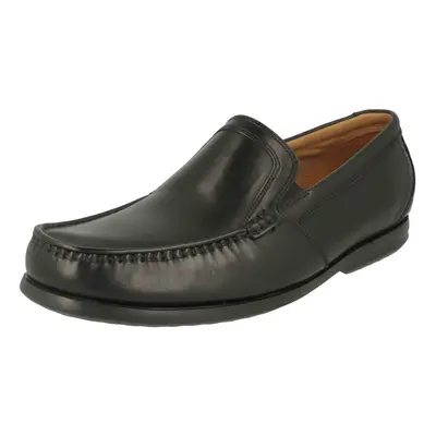 (UK 7.5, Black) Mens Clarks Slip On Formal Loafers Un Gala Free - G Fit