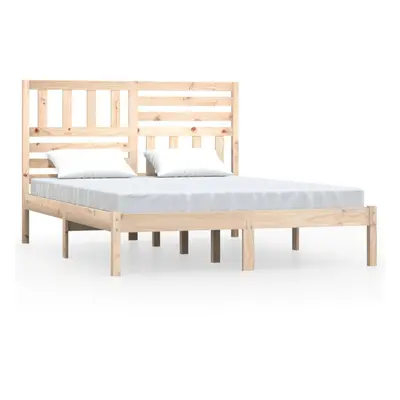 (brown, x cm) vidaXL Bed Frame Bed Base Bedstead Bedroom Mattress Foundation Solid Wood Pine