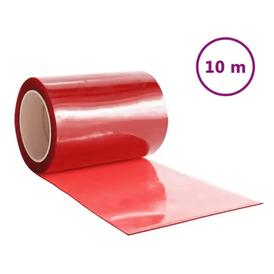 (red, x 2.6 mm (10 m)) vidaXL Strip Curtain Roll Privacy Window Covering Pedestrian Door Strip P