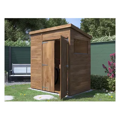 Wooden Garden Shed 1.8m x 1.2m Overlord with Pent Roof and Window